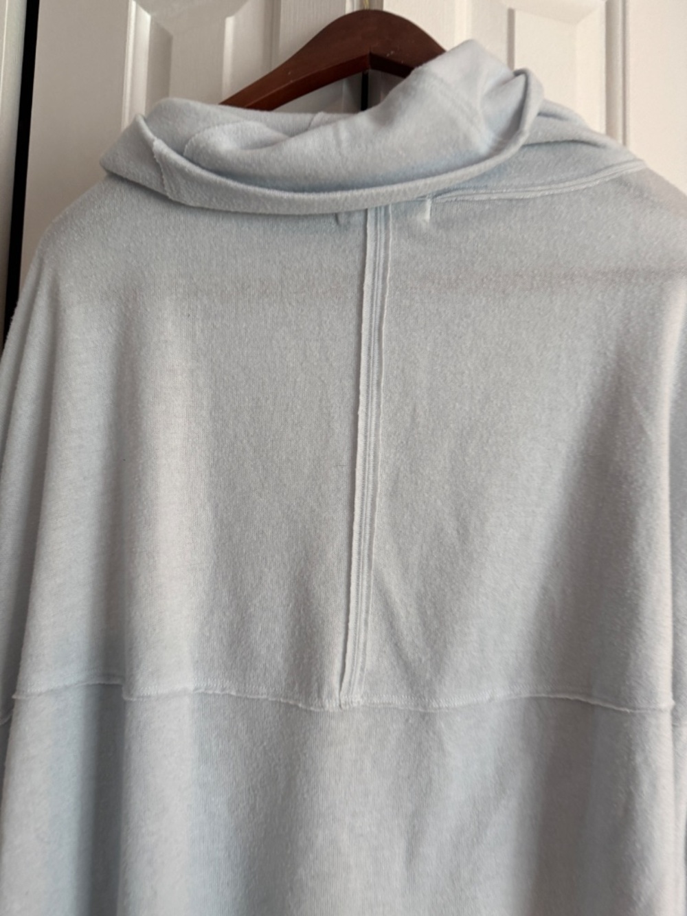 We The Free Pale Blue Oversized Cowl Neck Sweatshirt |‎ Boho Lounge Top | Medium - Picture 3 of 10
